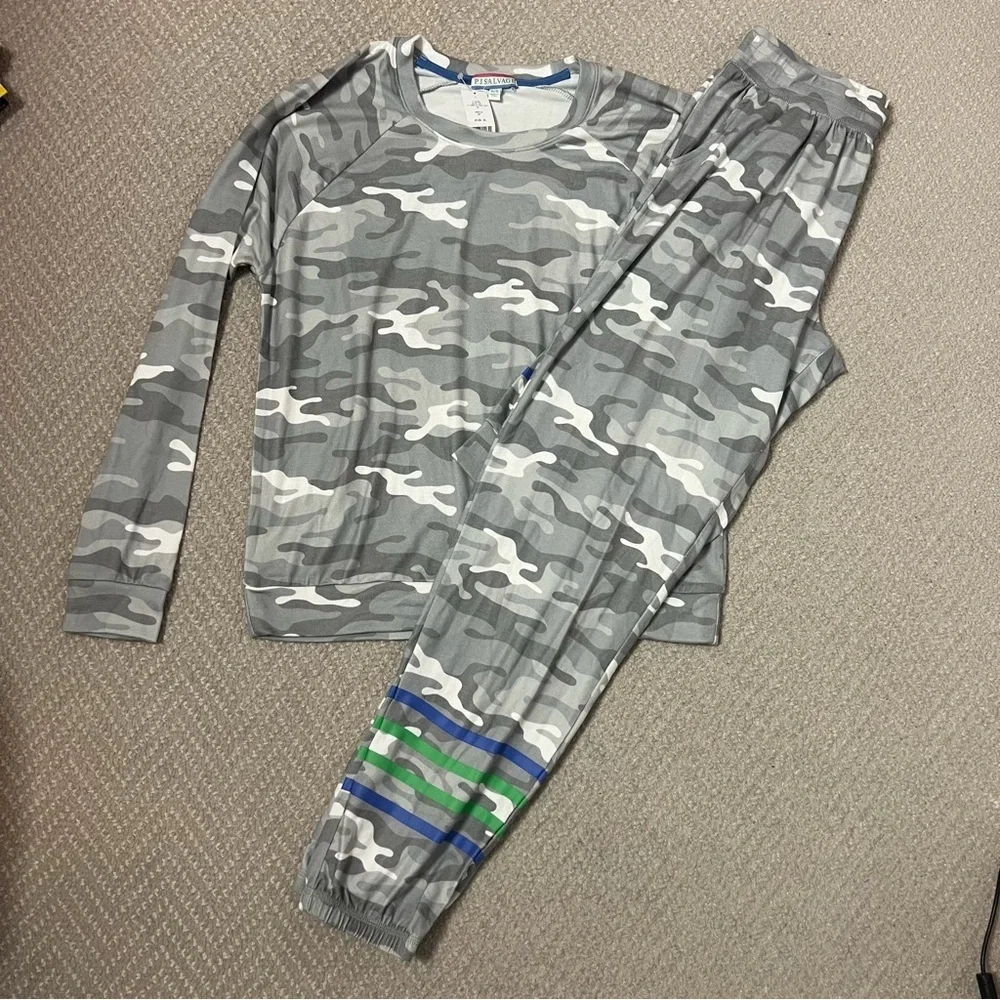 NWT PJ Salvage Camo Pajamas